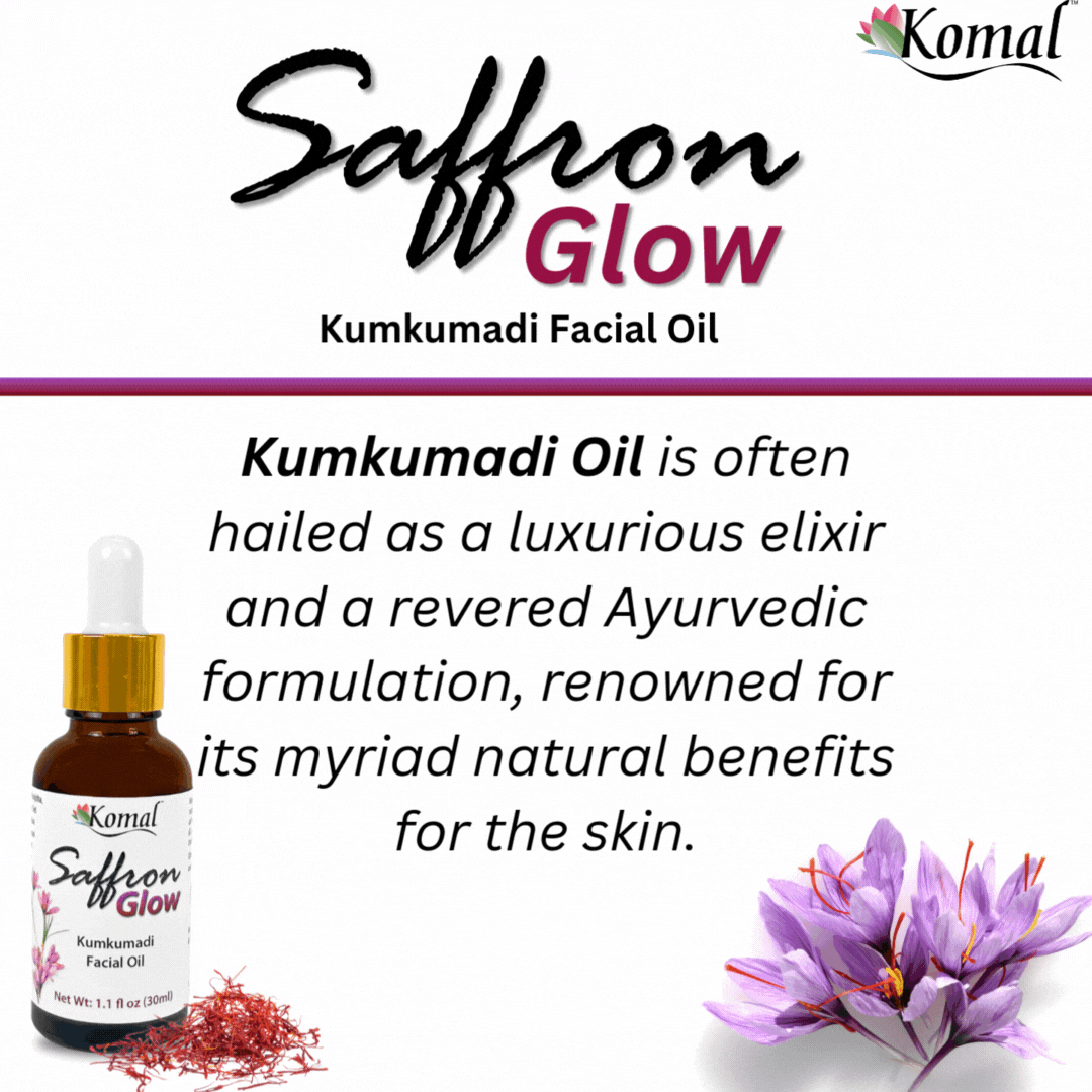 Saffron Glow Kumkumadi Oil info card