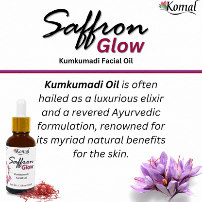 Saffron Glow Kumkumadi Oil info card
