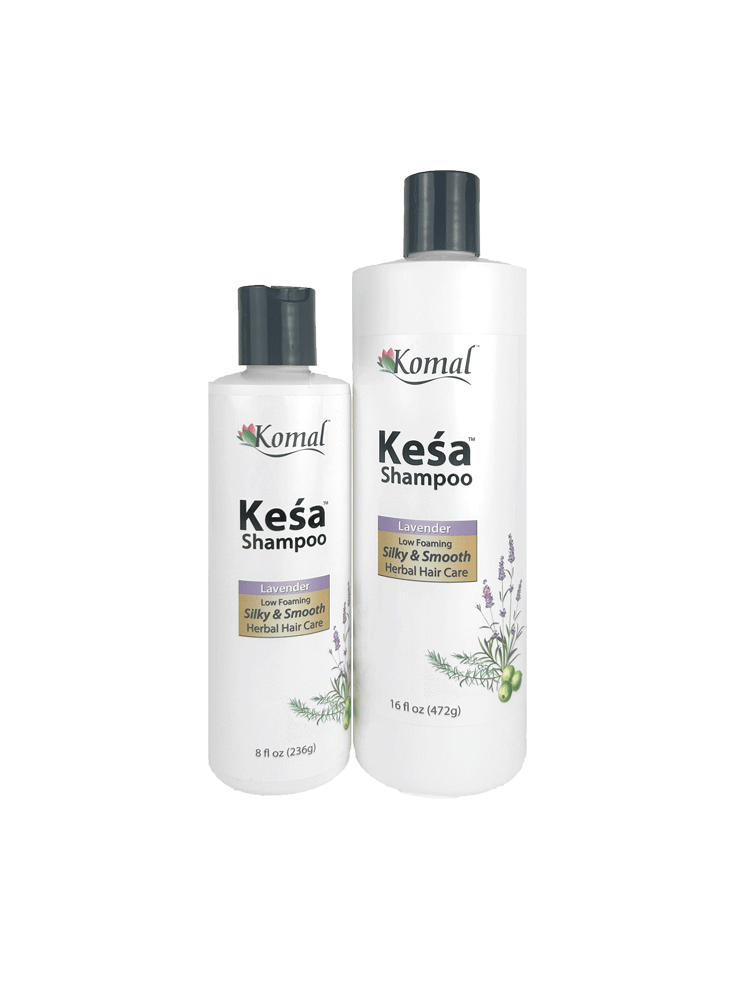 Kesa all natural shampoo will leave your hair feeling fresh and smelling like lavender.