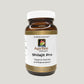 Bottle of AyurBest Shilajit Pro Supports stamina and rejuvenation 90 capsules Amber bottle front 