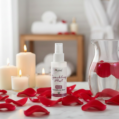 Sparkling Mist, Rose Face & Body Spray 4 fl oz (118ml)