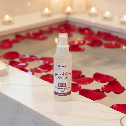 Sparkling Mist, Rose Face & Body Spray 4 fl oz (118ml)
