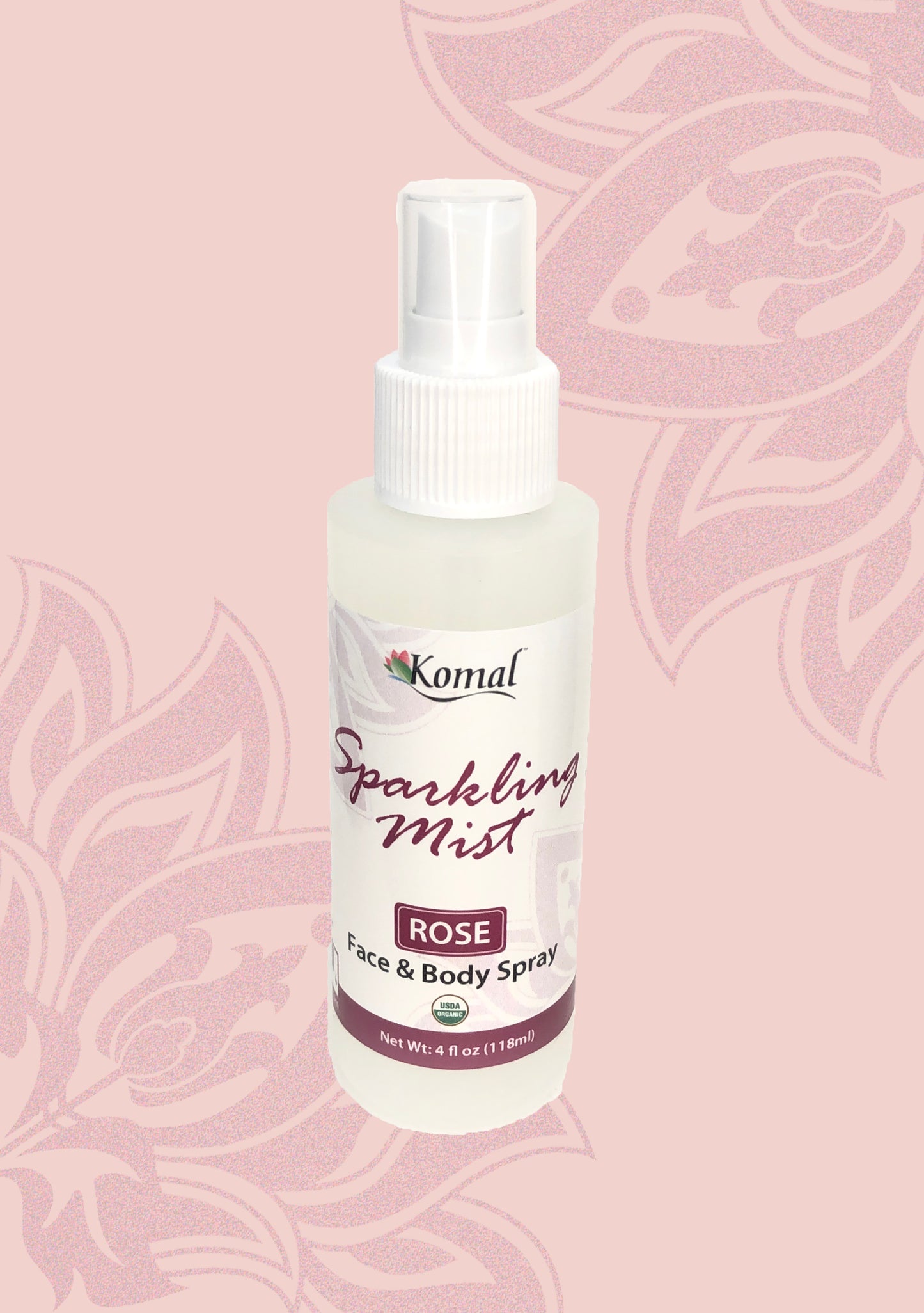 Sparkling Mist, Rose Face & Body Spray 4 fl oz (118ml)