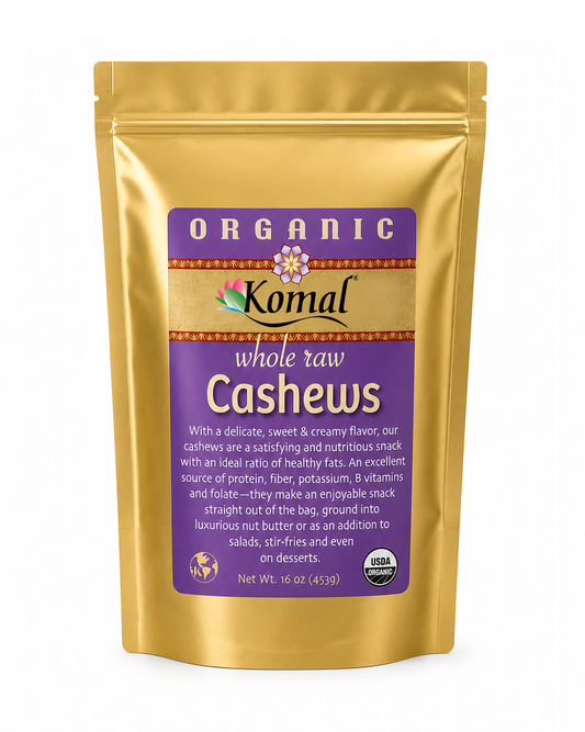 Cashews, Whole 1lb (454g), Organic