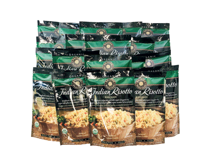 Organic Indian Risotto Khichadi is a complete vegan mean that you can enjoy as a balance holsitic meal.