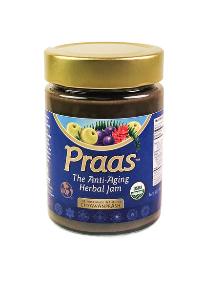 Immune boosting organic Praas is the perfect blend of organic herbs and spices in this herbal jam packed full of benefits.