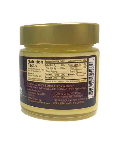 Wholesale - Ghee, Organic 7oz (198g) Jar