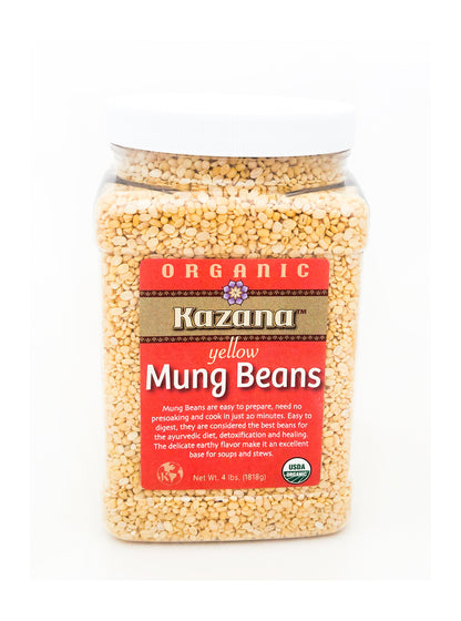 Wholesale - Mung Beans, Yellow, Organic  4lb (1818g)