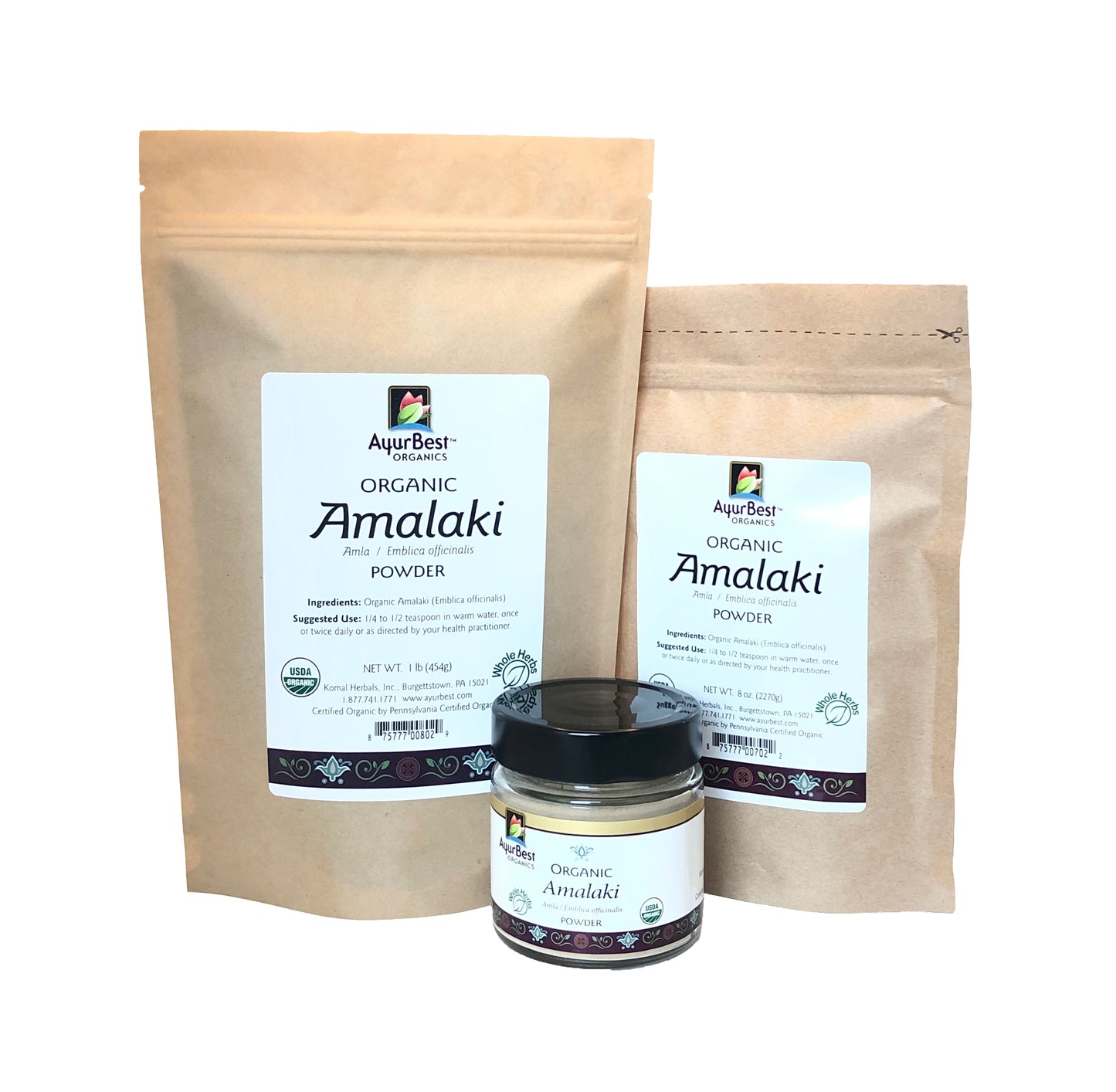 Wholesale Spices & Herbs - Amalaki (Amla) Powder, Organic 4.1oz (117g) Jar