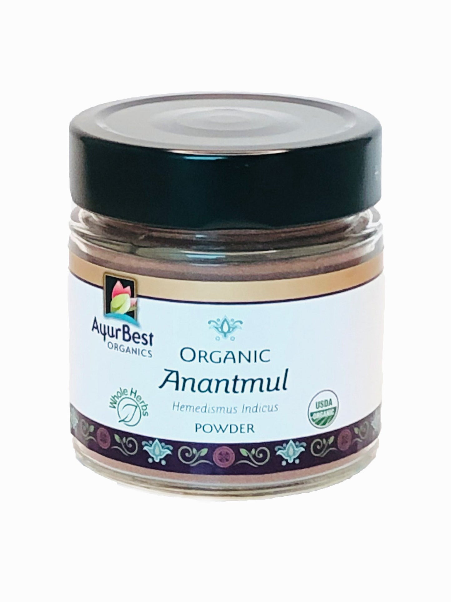 Wholesale Spices & Herbs - Anantmul Powder, Organic 3.7oz (103.6g) Jar