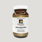 Bottle of Ashwagandha capsules supports healthy mood and energy