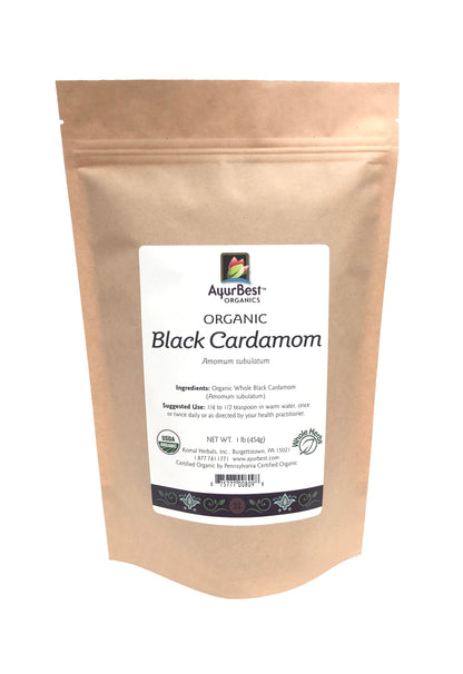 Black Cardamom Whole, Organic