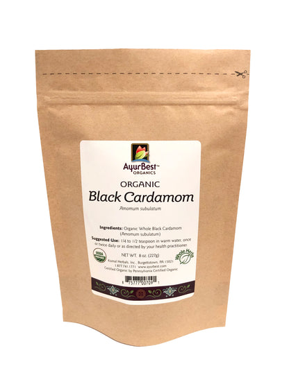 Black Cardamom Whole, Organic