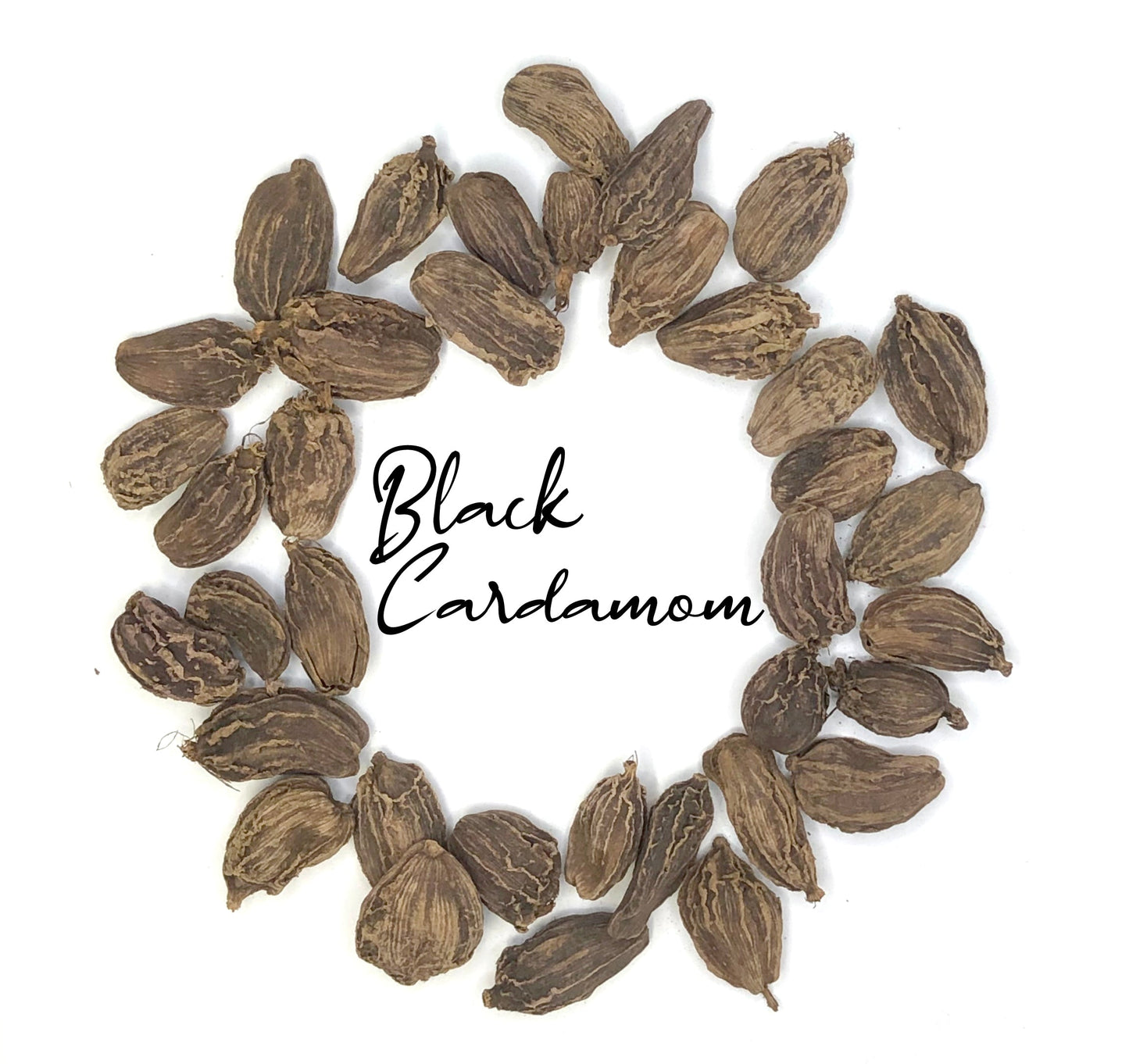 Wholesale Spices & Herbs - Black Cardamom Whole, Organic 1lb (454g) Bag