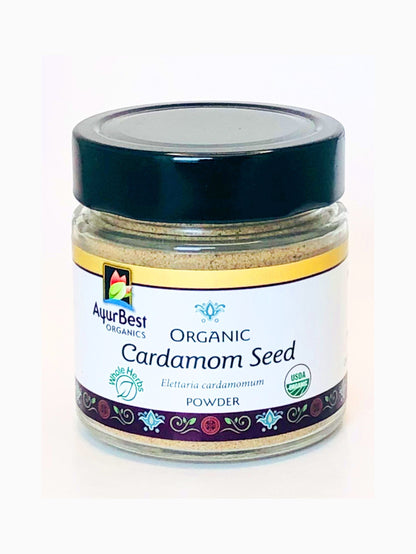 Wholesale Spices & Herbs - Cardamom Seed Powder, Organic 3.9oz (112.8g) Jar