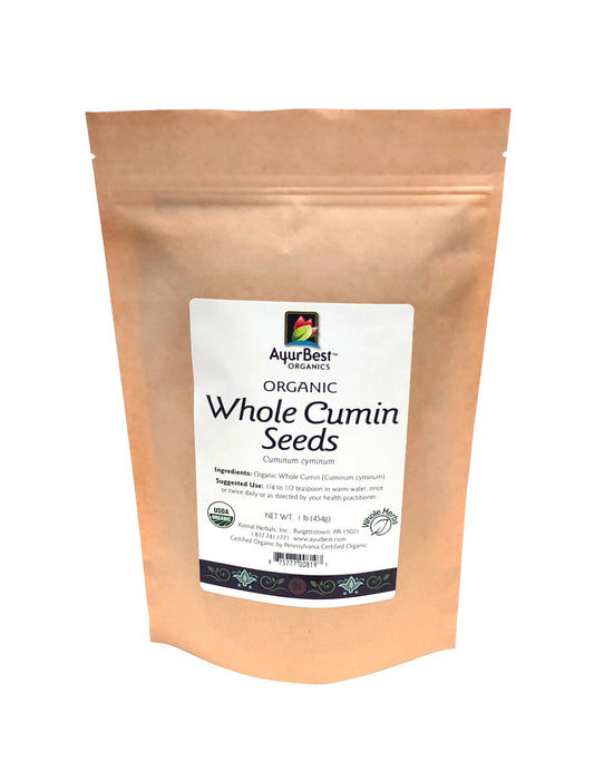 Wholesale Spices & Herbs - Cumin Seed Whole, Organic 1lb(454g) Bag