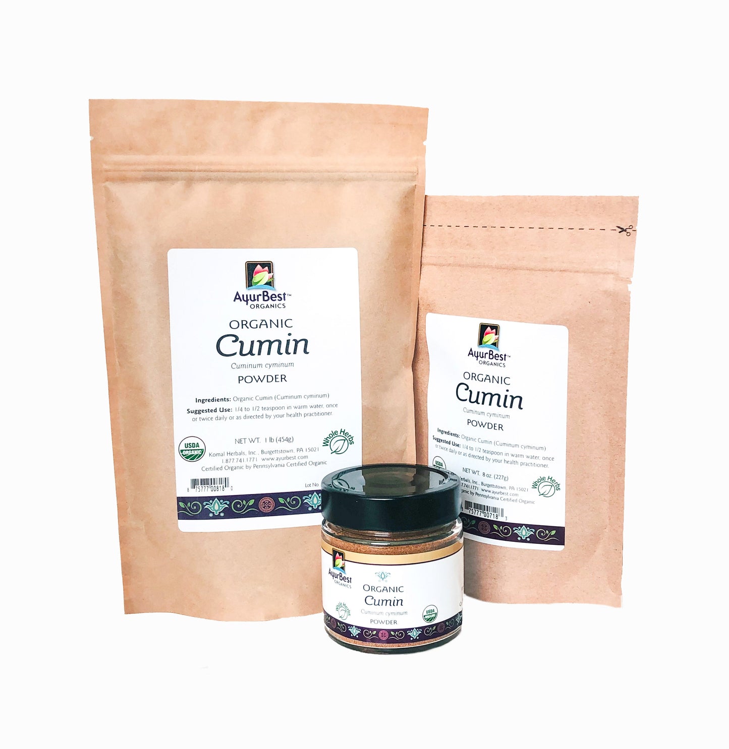 Wholesale Spices & Herbs - Cumin Seed Powder, Organic 4.6oz(131.5g) Jar