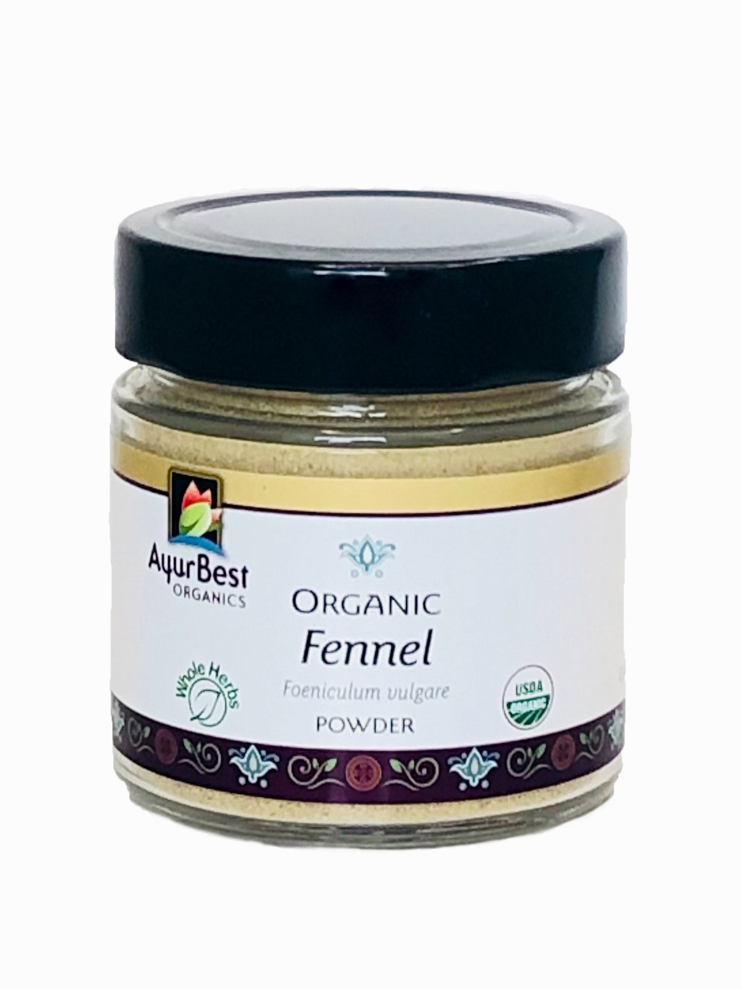 Wholesale Spices & Herbs - Fennel Seed Powder, Organic 3.0oz(87.3g) Jar