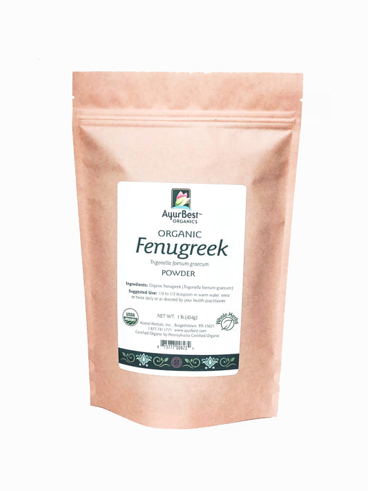 Wholesale Spices & Herbs - Fenugreek Seed Powder, Organic 1lb (454g) Bag