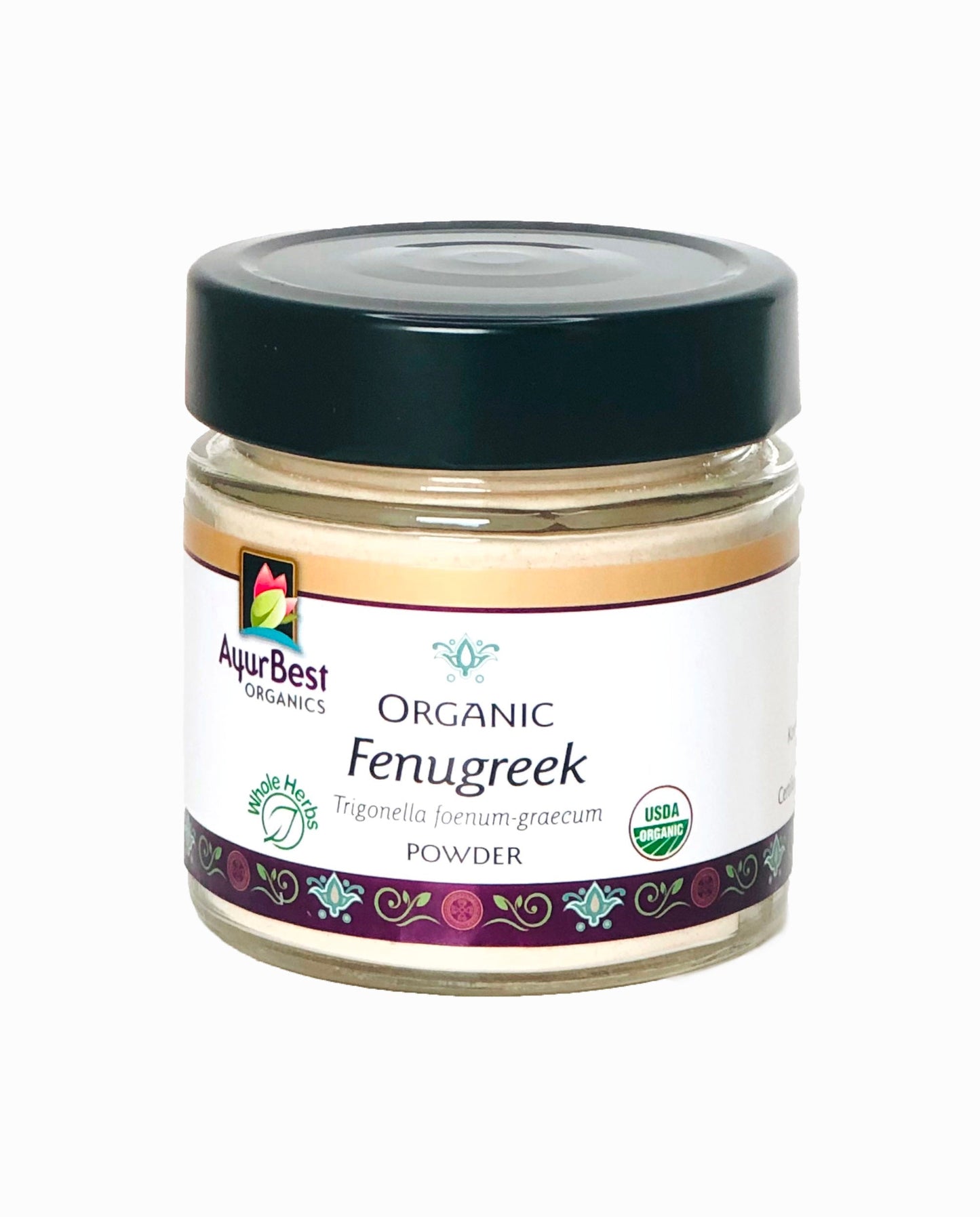 Wholesale Spices & Herbs - Fenugreek Seed Powder, Organic 3.7oz(105.7g) Jar