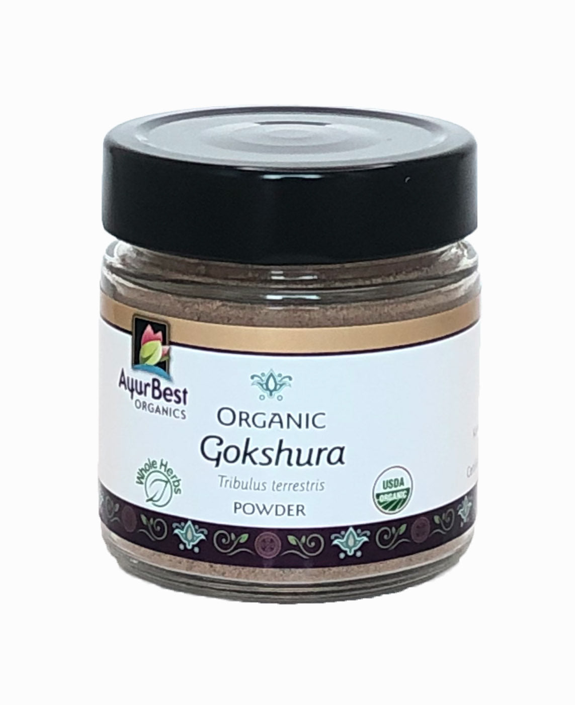Wholesale Spices & Herbs - Gokshura Powder, Organic-Tribulus terrestris - 2.9oz(83g) Jar