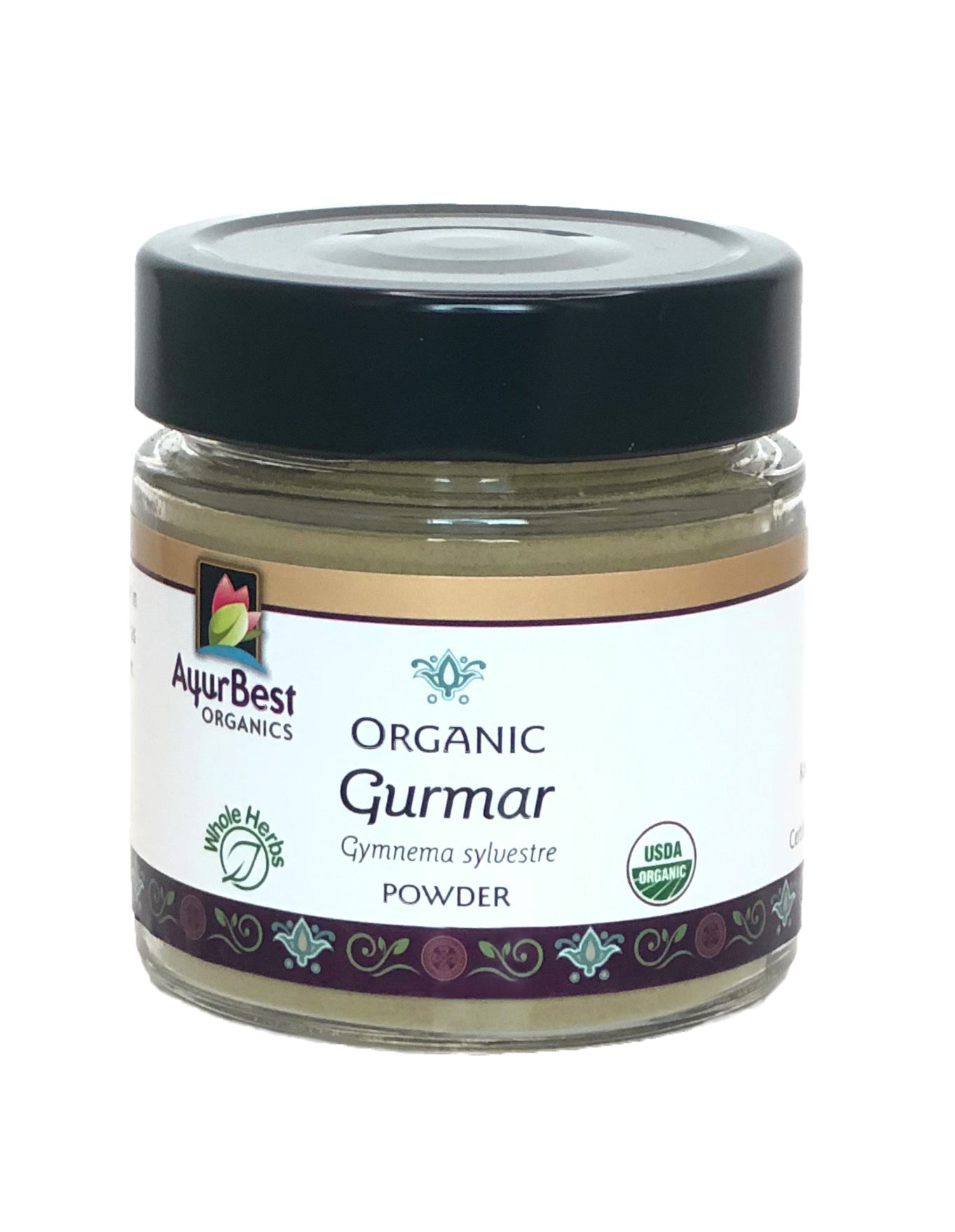 Wholesale Spices & Herbs - Gurmar Powder, Organic 3.4oz(97.1g) Jar