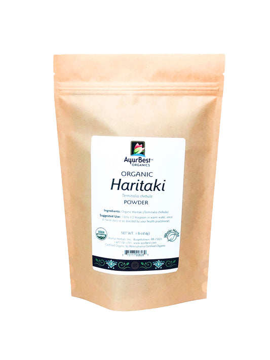 Wholesale Spices & Herbs - Haritaki Powder, Organic 1lb (454g) Bag