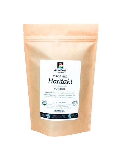 Wholesale Spices & Herbs - Haritaki Powder, Organic 1lb (454g) Bag