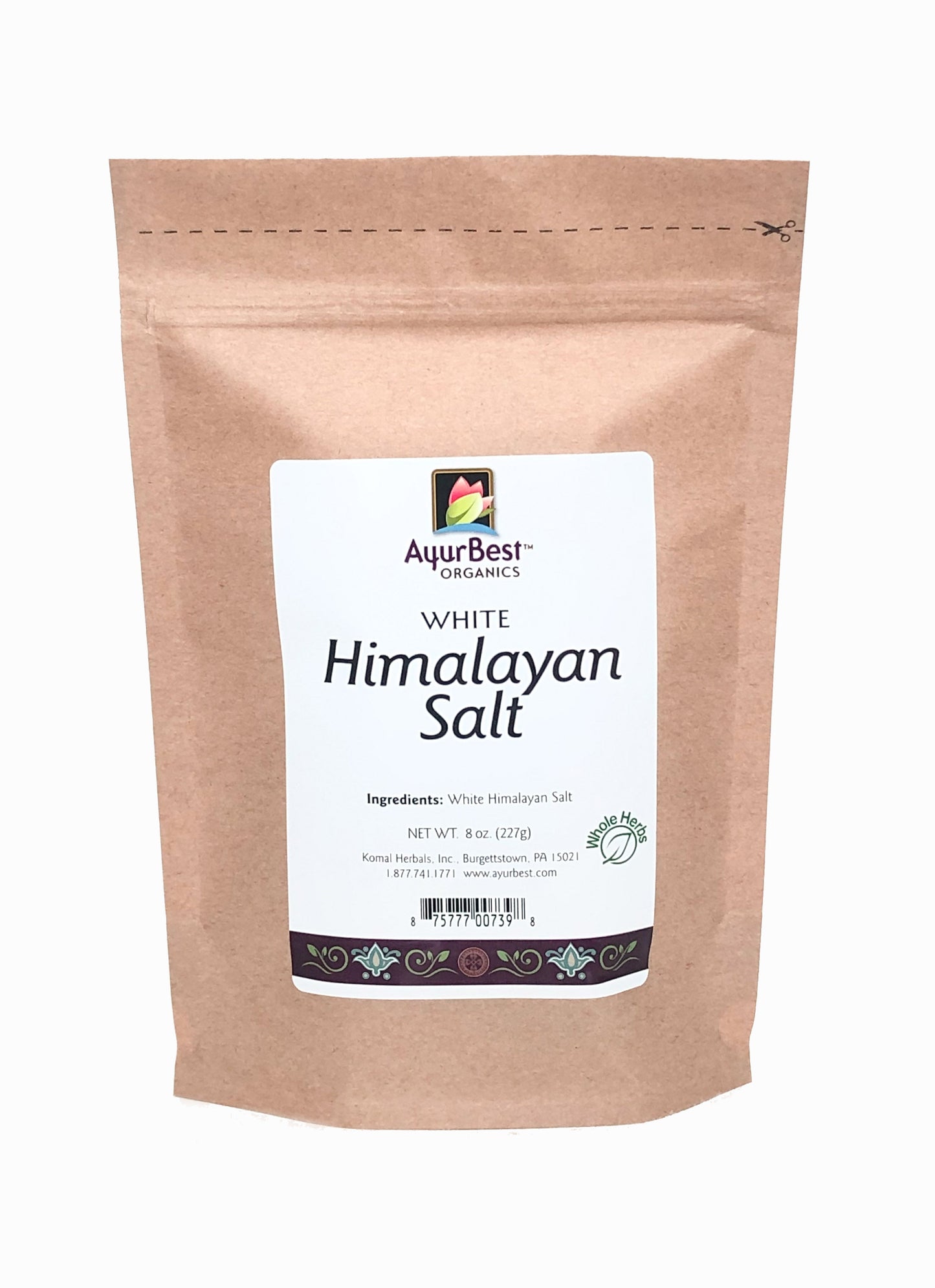 Wholesale Spices & Herbs - White Himalayan Salt, Fine Ground 8oz (227g) Bag