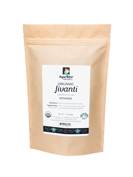 Wholesale Spices & Herbs - Jivanti Powder, Organic 1lb (454g) Bag