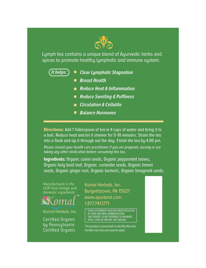 Lymph Herbal Tea, Organic Organic (Wholesale)