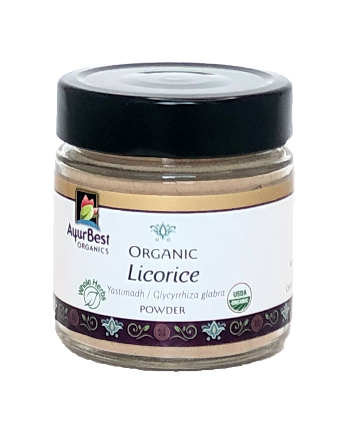 Wholesale Spices & Herbs - Licorice Powder, Organic 3.7oz (107g) Jar