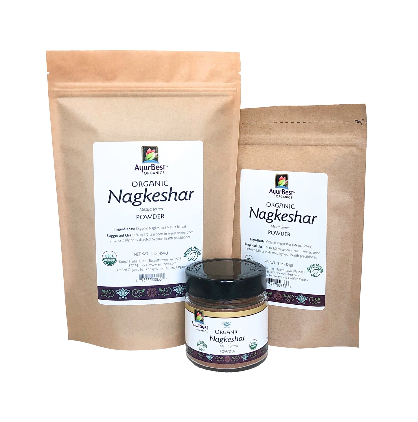 Wholesale Spices & Herbs - Nagkeshar Powder, Organic 8oz (227g) Bag