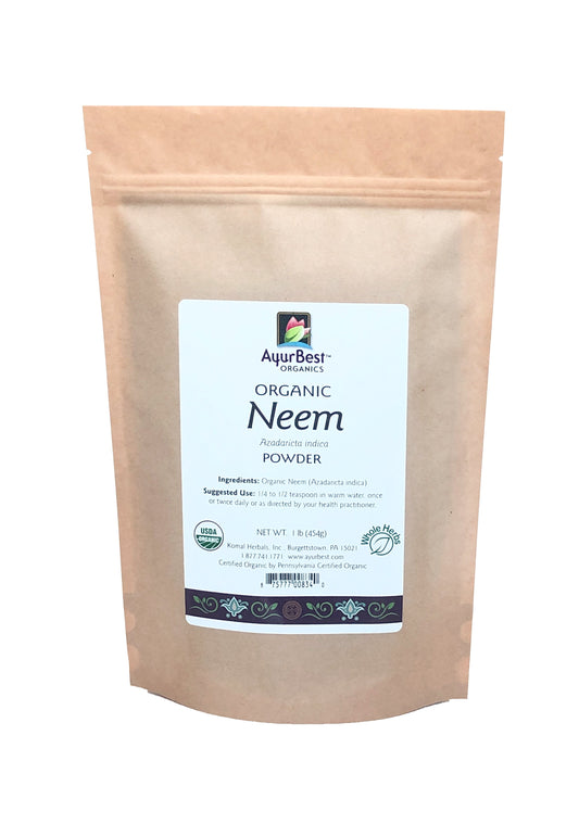 Wholesale Spices & Herbs - Neem Powder, Organic 1lb (454g) Bag
