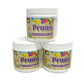 Three jars of Organic Praas Chyawanprash Ayurvedic herbal jam.