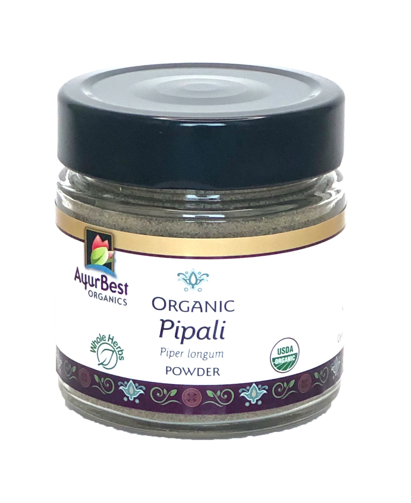 Wholesale Spices & Herbs - Pippali Powder, Organic 4.8oz (137.3g) Jar