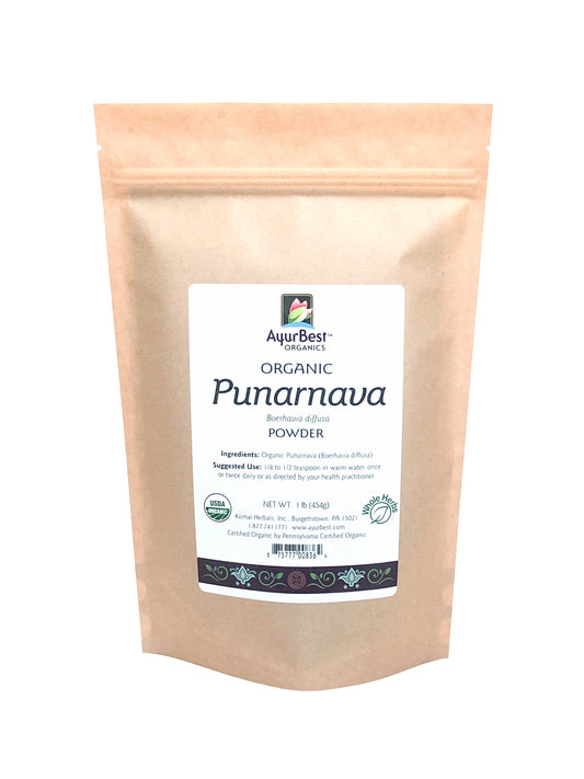 Wholesale Spices & Herbs - Punarnava Powder, Organic 1lb (454g) Bag
