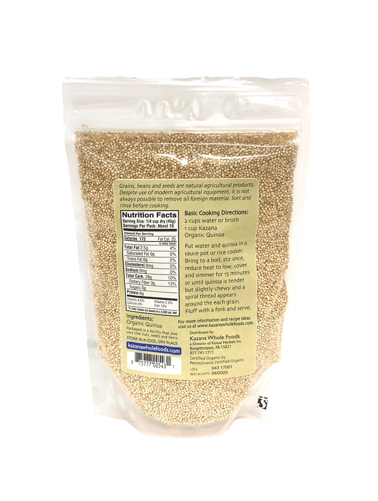 Wholesale Quinoa, Organic 16oz (453g)
