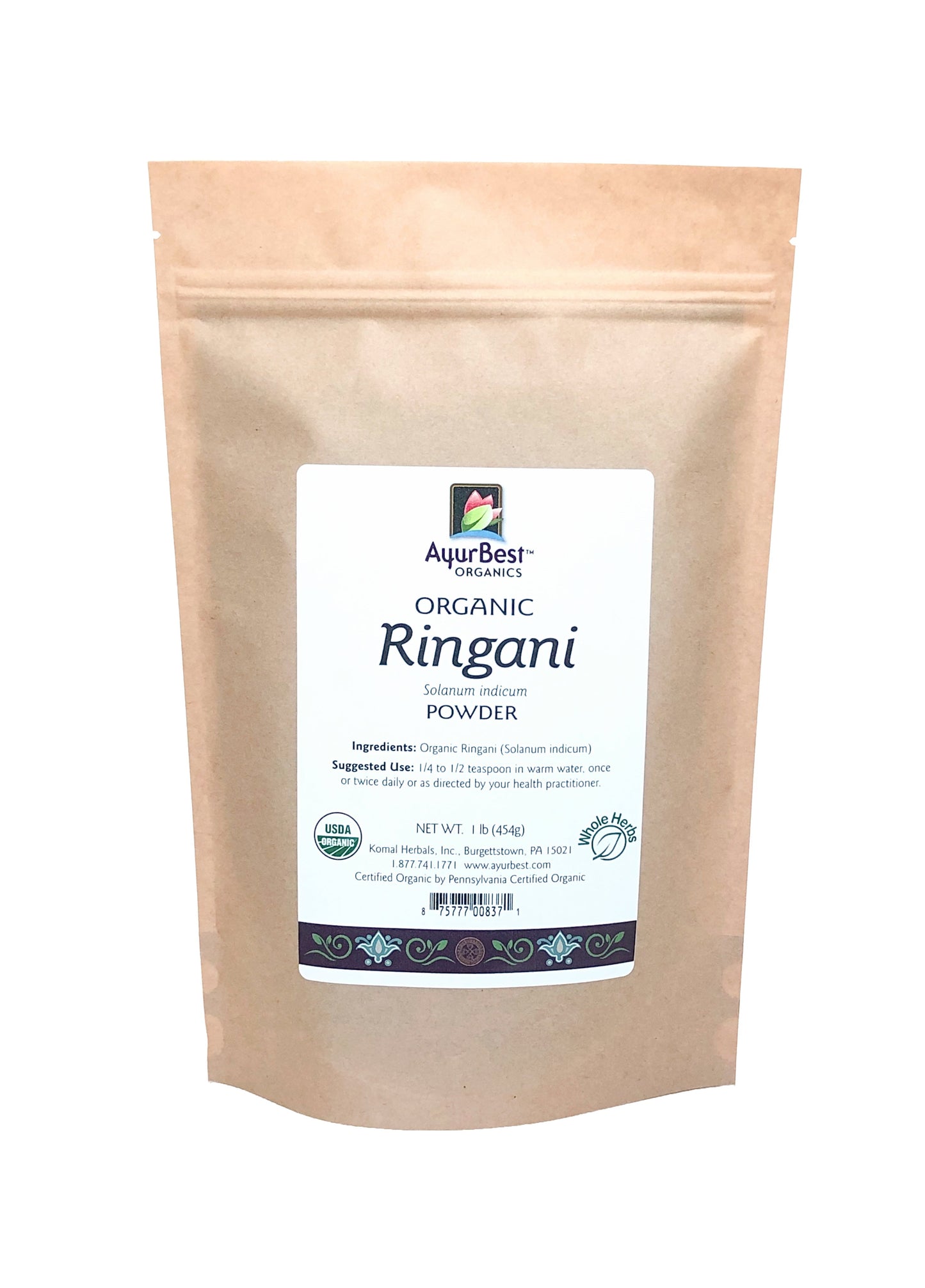 Wholesale Spices & Herbs - Ringani Powder, Organic 1lb (454g) Bag