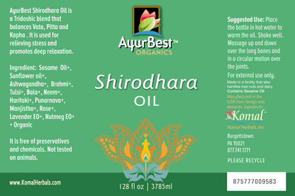 Wholesale Oils - Shirodhara Oil