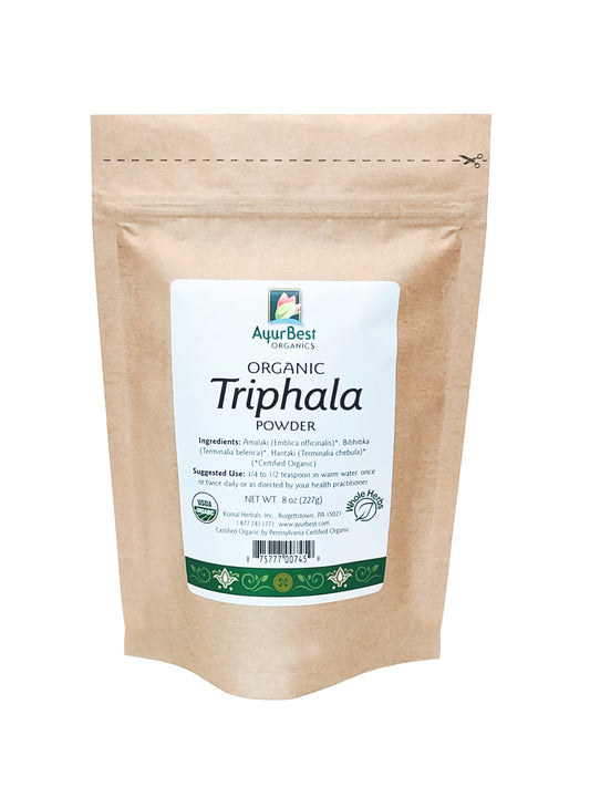 Wholesale Spices & Herbs - Triphala Powder, Organic 8 oz (227g) Bag