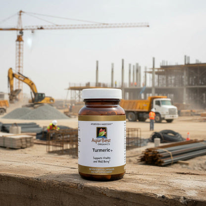 AyurBest Organics Turmeric plus capsules support healthy inflammatory function Vitality and Well Being